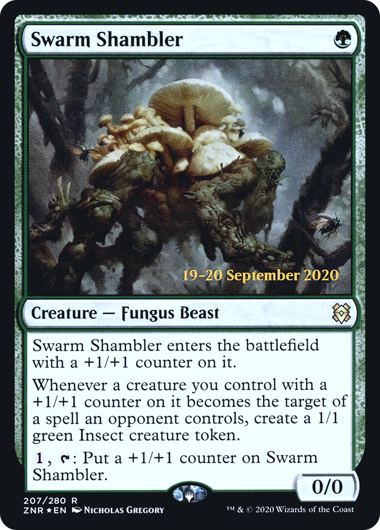 Image of Swarm Shambler (PRE-207S) - Zendikar Rising Promos Foil