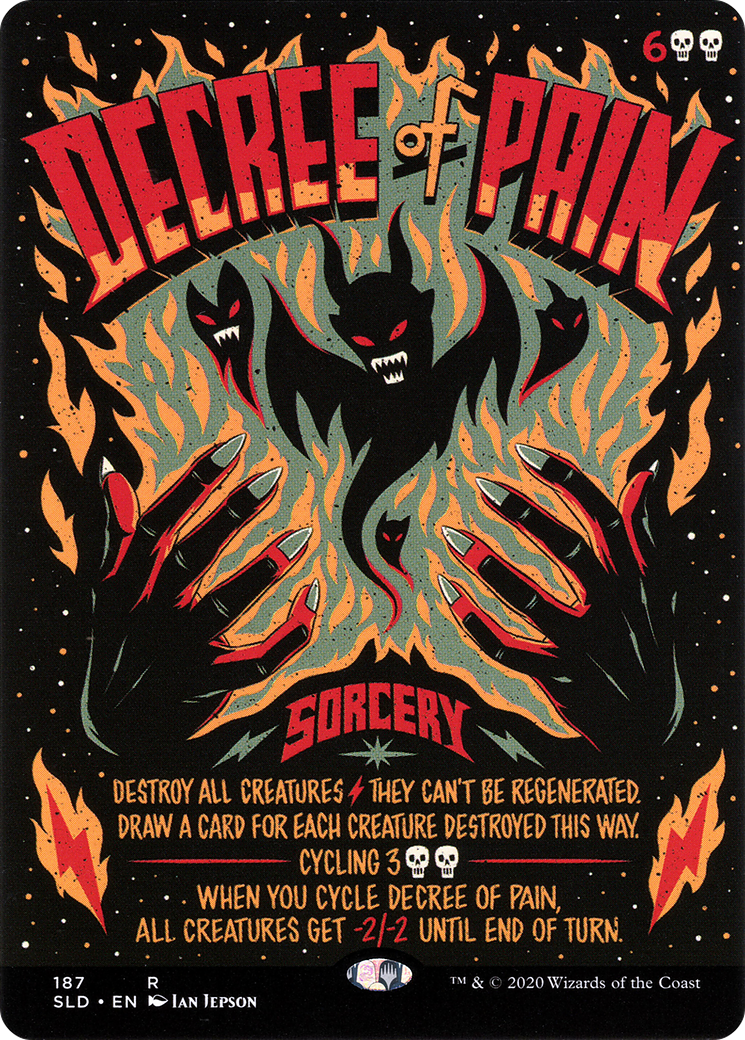 Image of Decree of Pain (SLD-187) - Secret Lair Drop (Borderless)