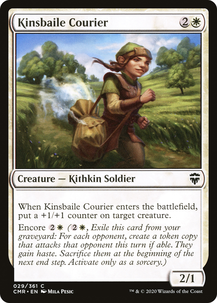 Image of Kinsbaile Courier (CMR-029) - Commander Legends Foil
