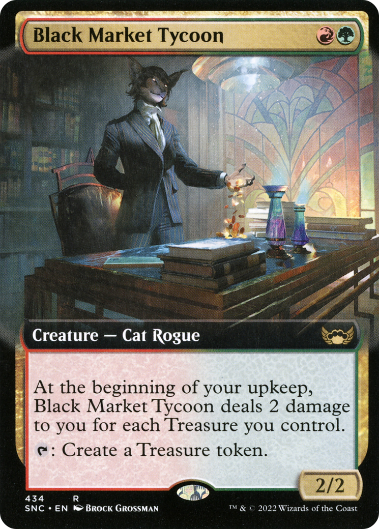 Image of Black Market Tycoon (Extended Art) (SNC-434) - Streets of New Capenna: (Extended Art) Foil