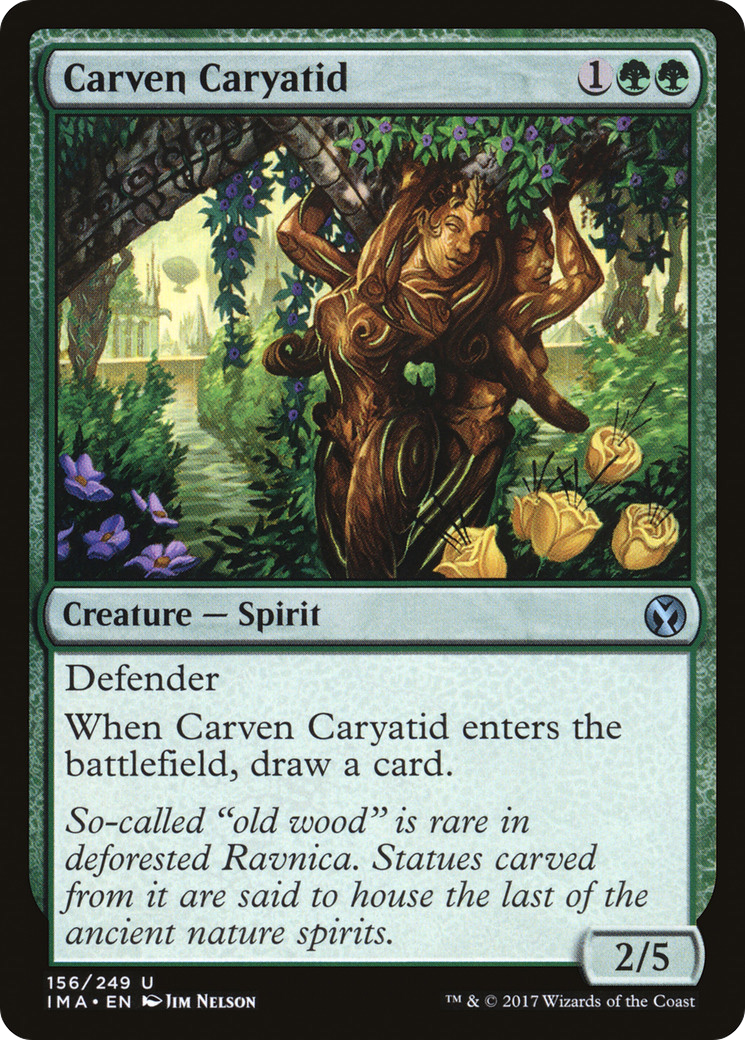 Image of Carven Caryatid (IMA-156) - Iconic Masters Foil