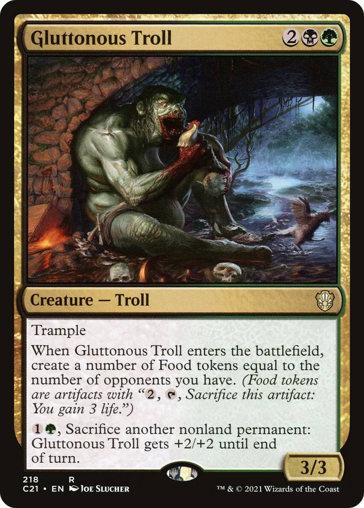 Image of Gluttonous Troll (C21-218) - Commander 2021