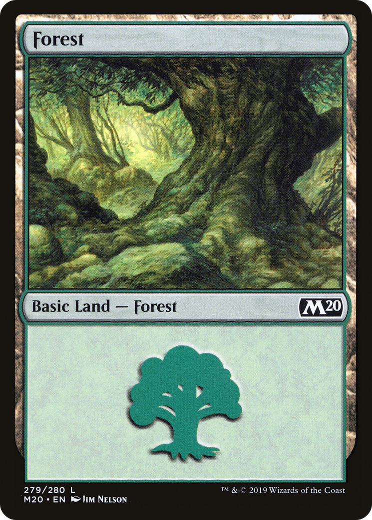 Image of Forest (279) (M20-279) - Core Set 2020 Foil