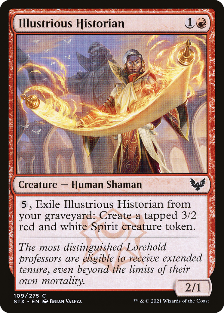 Image of Illustrious Historian (STX-109) - Strixhaven: School of Mages Foil