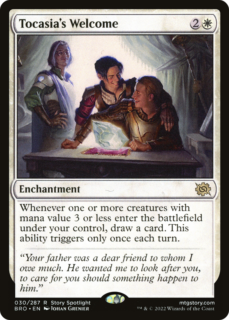 Image of Tocasia's Welcome (BRO-030) - The Brothers' War Foil