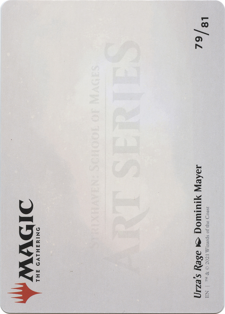 Image of Urza's Rage // Urza's Rage (ASTX-079) - Strixhaven Art Series (Borderless) Foil
