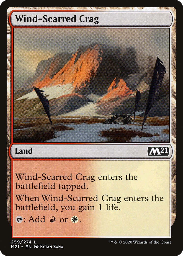 Image of Wind-Scarred Crag (M21-259) - Core Set 2021 Foil