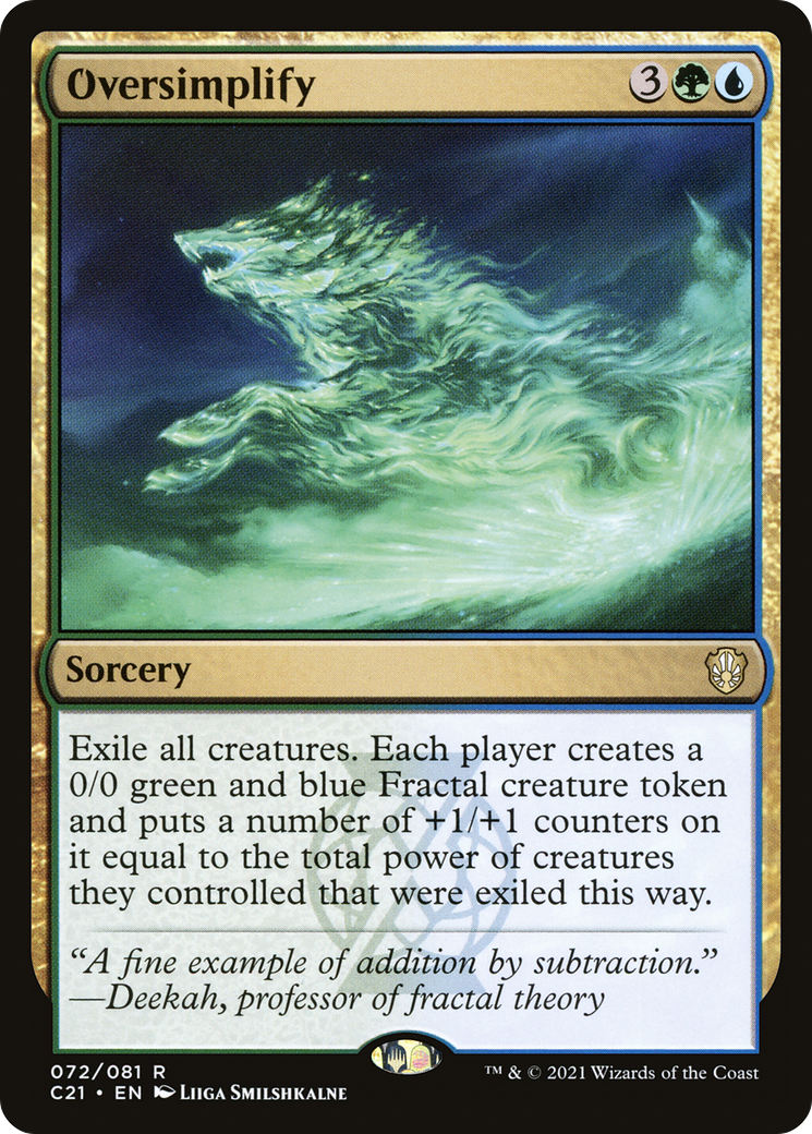 Image of Oversimplify (C21-072) - Commander 2021