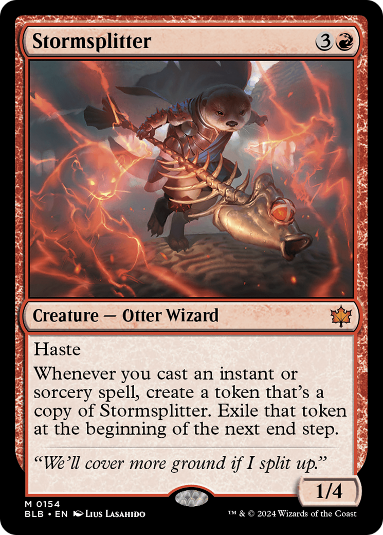 Image of Stormsplitter (BLB-154) - Bloomburrow Foil