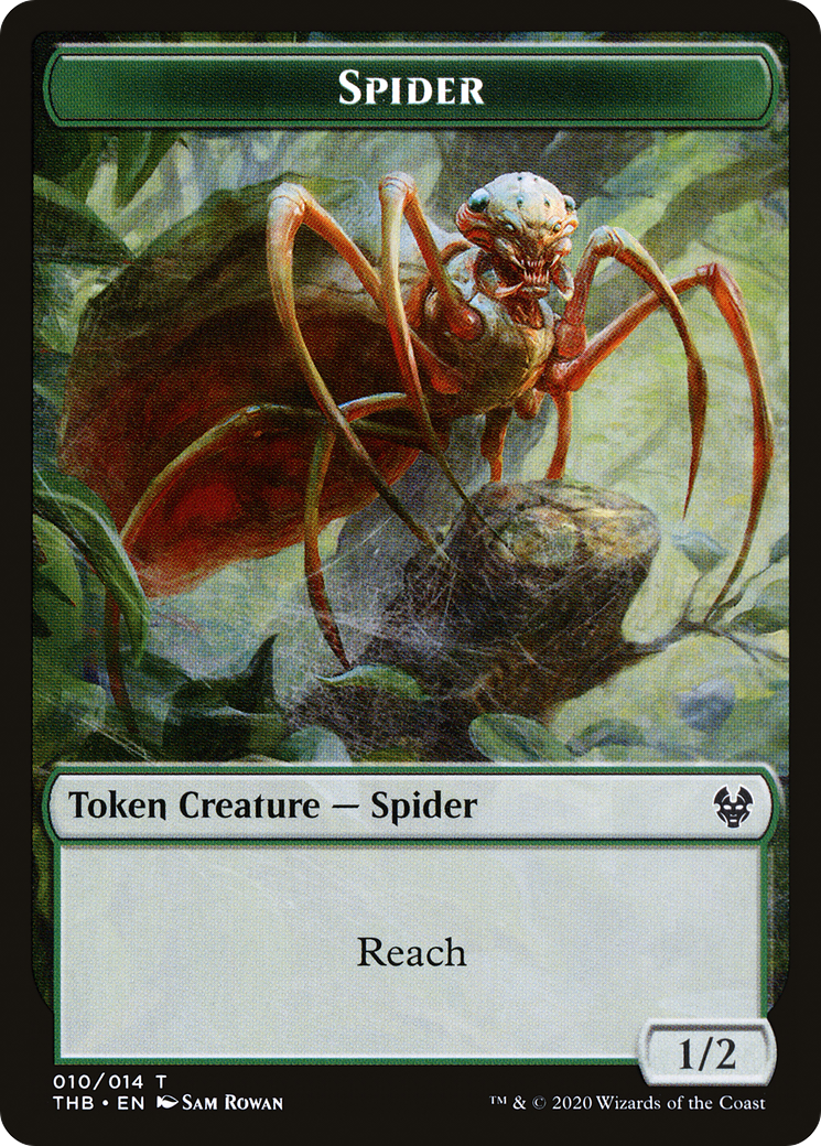 Image of Spider (TTHB-010) - Theros Beyond Death Tokens Foil