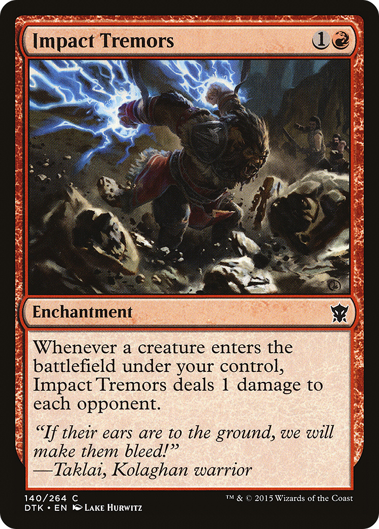 Image of Impact Tremors (DTK-140) - Dragons of Tarkir