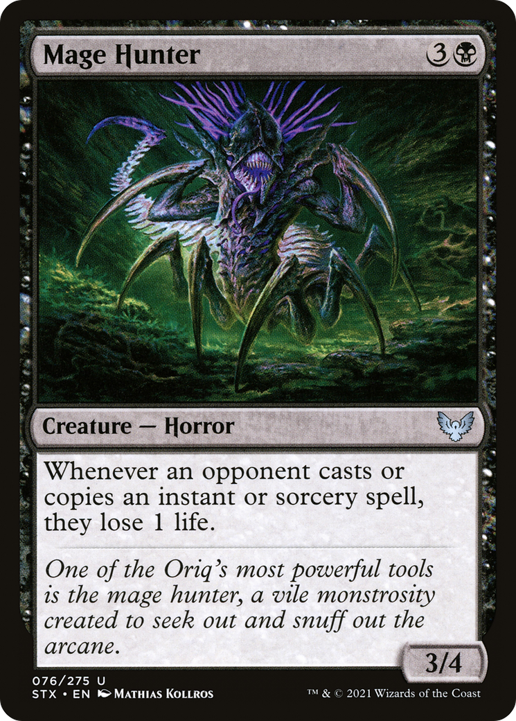 Image of Mage Hunter (STX-076) - Strixhaven: School of Mages Foil