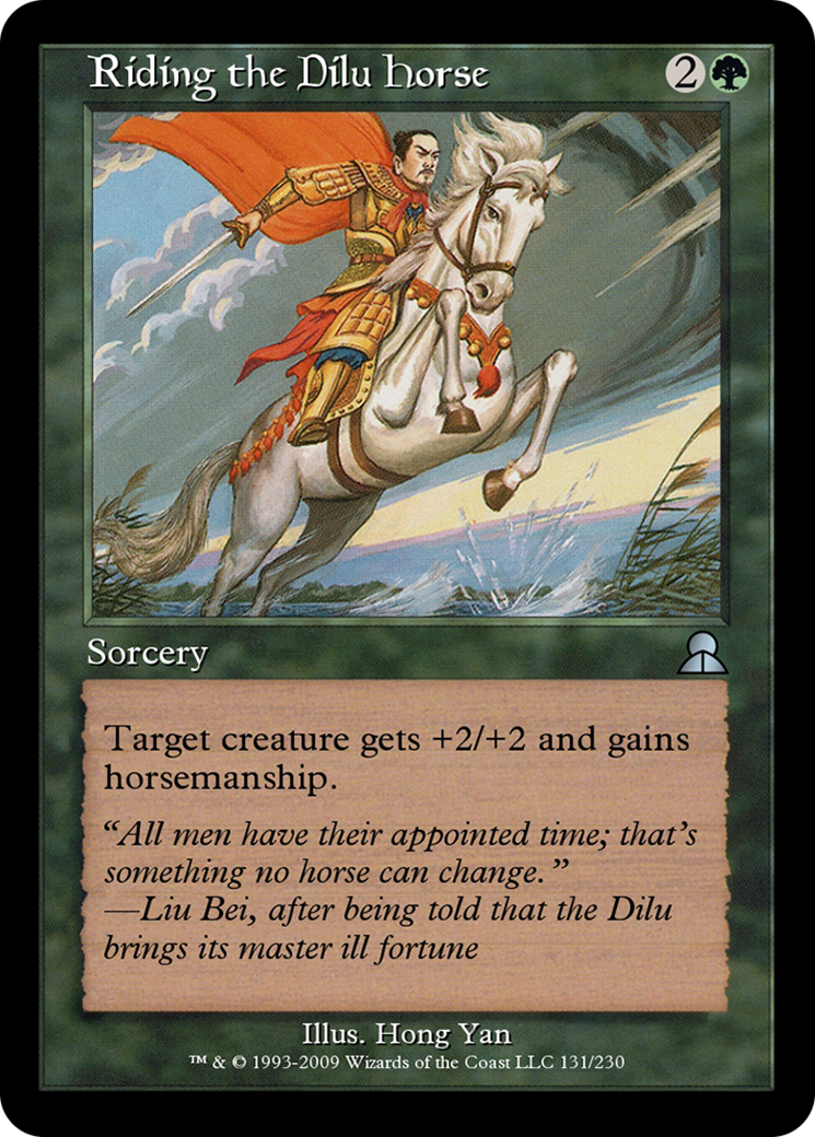 Image of Riding the Dilu Horse (ME3-131) - Masters Edition III Foil