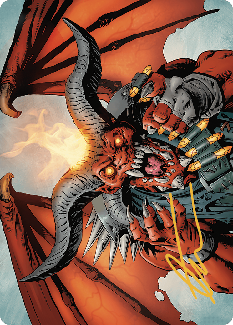 Image of Rakdos, the Muscle // Rakdos, the Muscle (AOTJ-053) - Outlaws of Thunder Junction Art Series (Borderless) Foil
