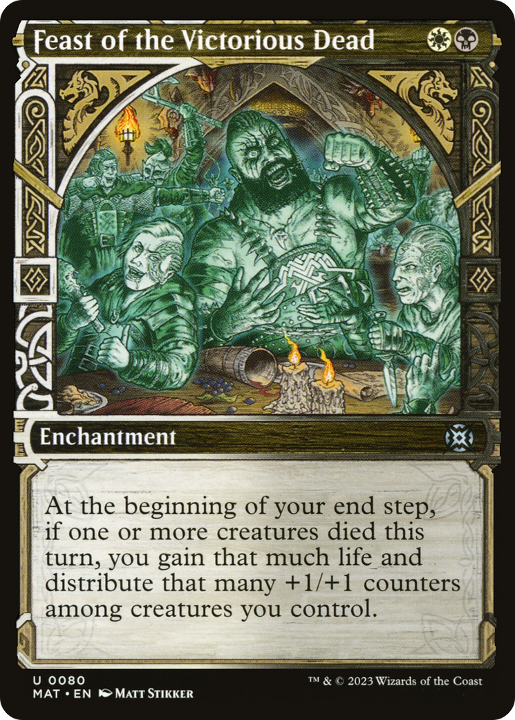 Image of Feast of the Victorious Dead (Showcase) (MAT-080) - March of the Machine: The Aftermath: (Showcase) Foil