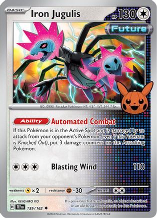 Image of Iron Jugulis 139/162  Trick or Trade BOOster Bundle 2024 - Uncommon