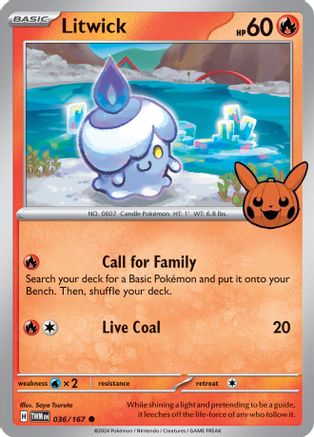 Image of Litwick 036/167  Trick or Trade BOOster Bundle 2024 - Common