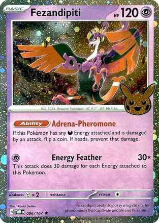 Image of Fezandipiti (Cosmos Holo) 096/167  - Holofoil Trick or Trade BOOster Bundle 2024 - Holo Rare