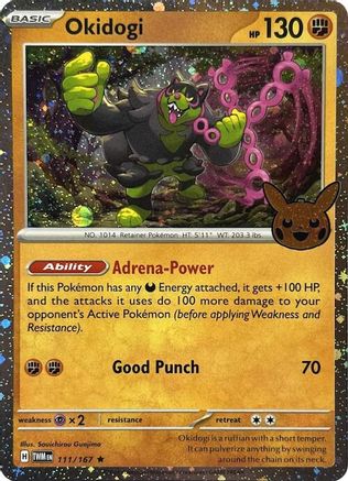 Image of Okidogi (Cosmos Holo) 111/167  - Holofoil Trick or Trade BOOster Bundle 2024 - Holo Rare