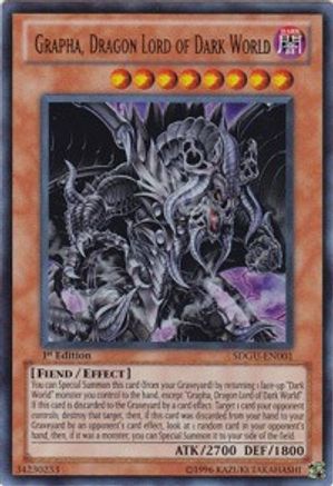 Image of Grapha, Dragon Lord of Dark World (SDGU-EN001) - Structure Deck: Gates of the Underworld Unlimited
