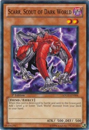 Image of Scarr, Scout of Dark World (SDGU-EN006) - Structure Deck: Gates of the Underworld 1st Edition