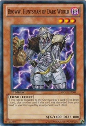 Image of Broww, Huntsman of Dark World (SDGU-EN009) - Structure Deck: Gates of the Underworld Unlimited
