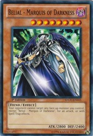 Image of Belial - Marquis of Darkness (SDGU-EN015) - Structure Deck: Gates of the Underworld 1st Edition