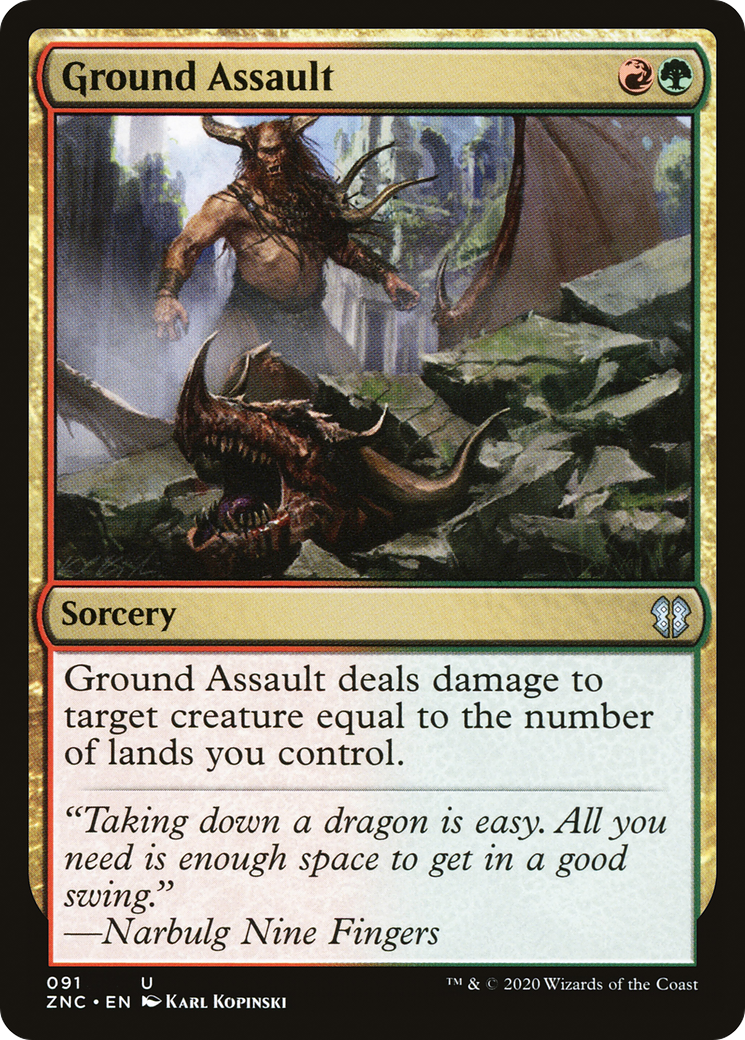 Image of Ground Assault (ZNC-091) - Zendikar Rising Commander