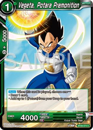 Image of Vegeta, Potara Premonition (BT26-074) - Ultimate Advent