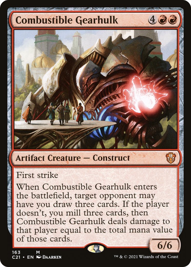 Image of Combustible Gearhulk (C21-163) - Commander 2021