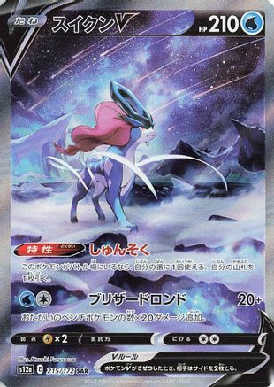 Image of Suicune V - 215/172 (215/172) - S12a VSTAR Universe Holofoil