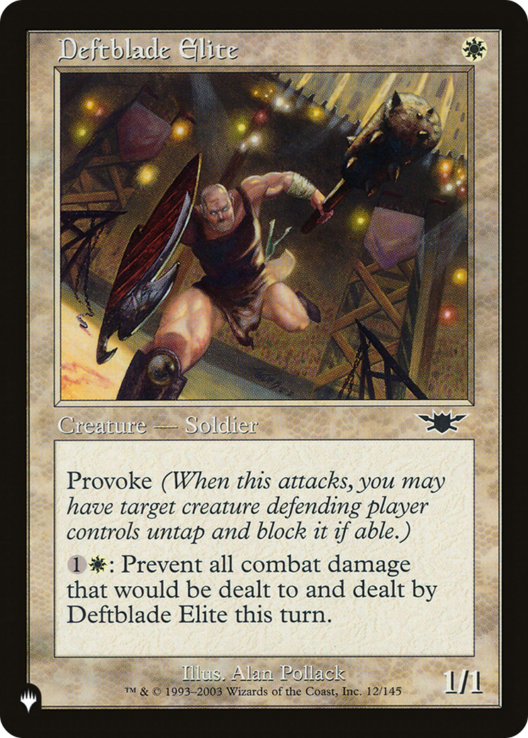 Image of Deftblade Elite (LIST-LGN-12) - The List