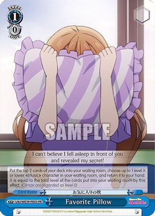 Image of Favorite Pillow (LNJ/WE39-PE03) - Love Live! School Idol Festival Series 10th Anniversary Premium Booster