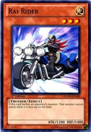 Image of Rai Rider (PHSW-EN003) - Photon Shockwave 1st Edition