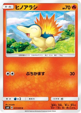 Image of Cyndaquil - 017/095 (017/095) - SM8 SuperBurst Impact