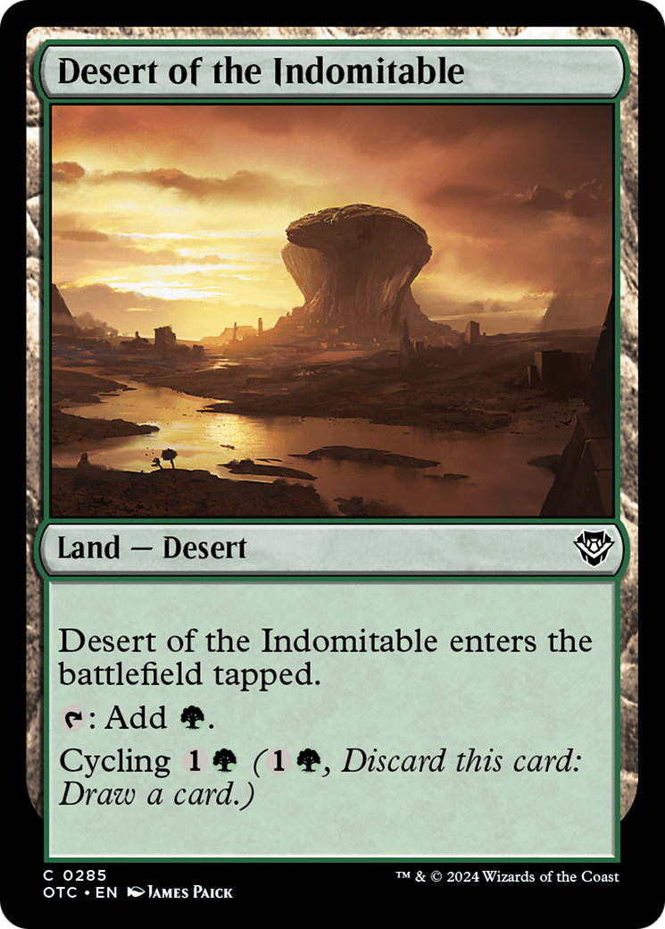 Image of Desert of the Indomitable (OTC-285) - Outlaws of Thunder Junction Commander