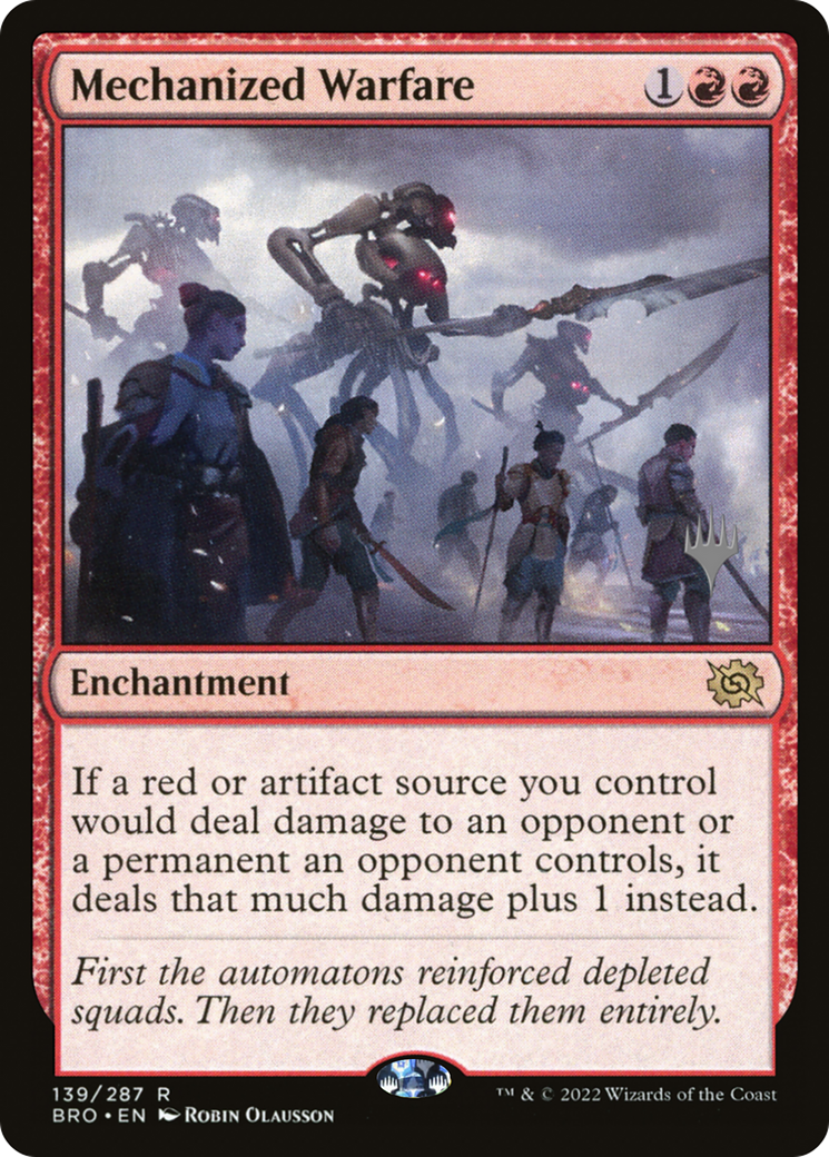 Image of Mechanized Warfare (PPBRO-139) - The Brothers' War Promos Foil