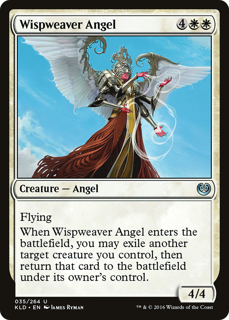 Image of Wispweaver Angel (KLD-035) - Kaladesh Foil