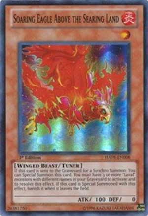 Image of Soaring Eagle Above the Searing Land (HA05-EN008) - Hidden Arsenal 5: Steelswarm Invasion 1st Edition