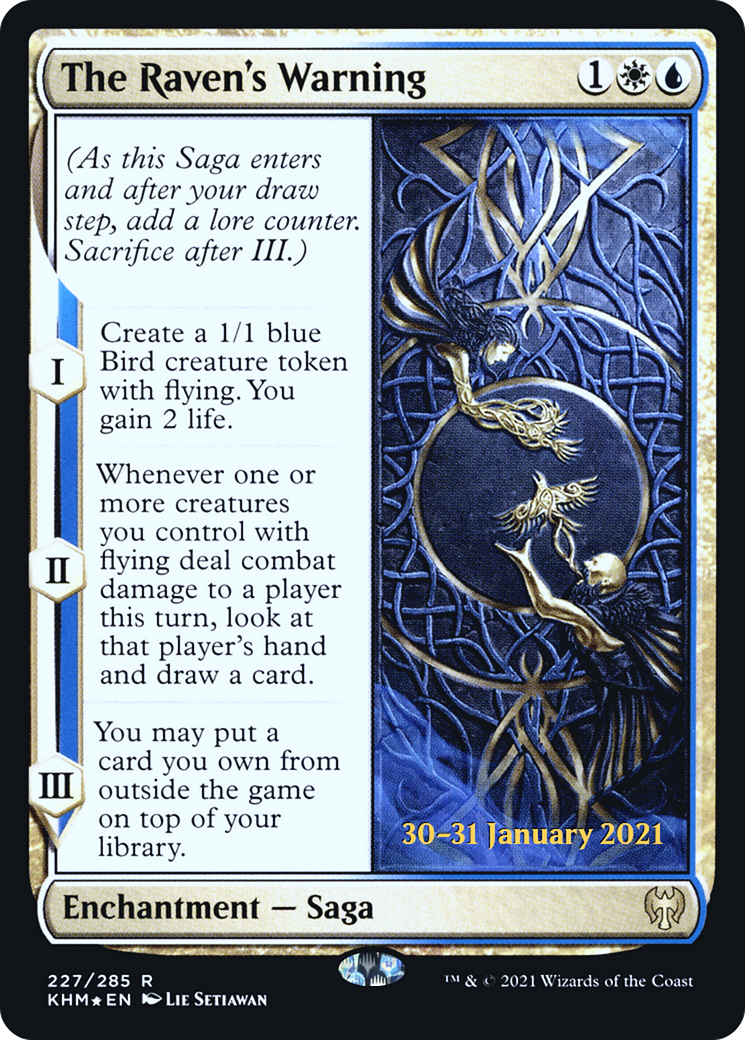 Image of The Raven's Warning (PRE-227) - Kaldheim Promos Foil
