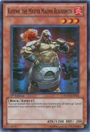 Image of Kayenn, the Master Magma Blacksmith (HA05-EN012) - Hidden Arsenal 5: Steelswarm Invasion 1st Edition