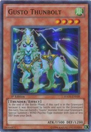 Image of Gusto Thunbolt (HA05-EN039) - Hidden Arsenal 5: Steelswarm Invasion 1st Edition