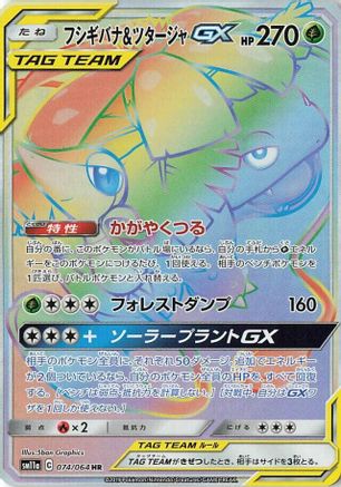 Image of Venusaur & Snivy GX - 074/064 (074/064) - SM11a Remix Bout Holofoil