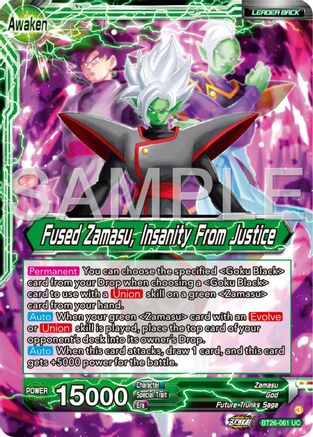 Image of Zamasu // Fused Zamasu, Insanity From Justice (BT26-061) - Ultimate Advent