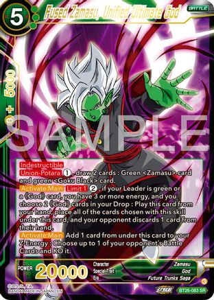 Image of Fused Zamasu, Unified Ultimate God (BT26-083) - Ultimate Advent Foil
