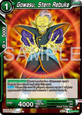 Image of Gowasu, Stern Rebuke (BT26-078) - Ultimate Advent