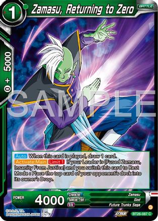 Image of Zamasu, Returning to Zero (BT26-087) - Ultimate Advent