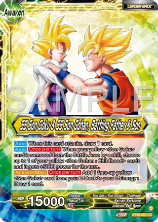 Image of SS Son Goku // SS Son Goku & SS Son Gohan, Battling Father & Son (BT26-090) - Ultimate Advent Foil