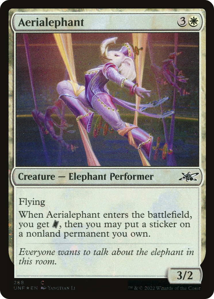 Image of Aerialephant (Galaxy Foil) (UNF-288) - Unfinity Foil