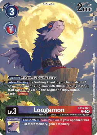 Image of Loogamon (Legend Pack 2024) (BT15-071) - Exceed Apocalypse Foil